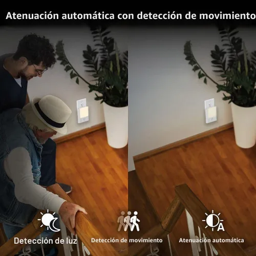 Vista 4 de Camelion 3-in-1 Power Outage Night Light, Motion Sensor,4-Pack