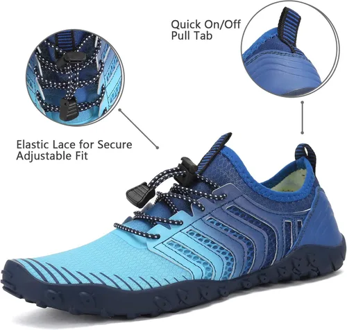 Vista 4 de WateLves - Zapatos de agua para hombres y mujeres, con sensación de estar descalzo, para natación, playa, piscina, surfear, hacer yoga o ejercicio