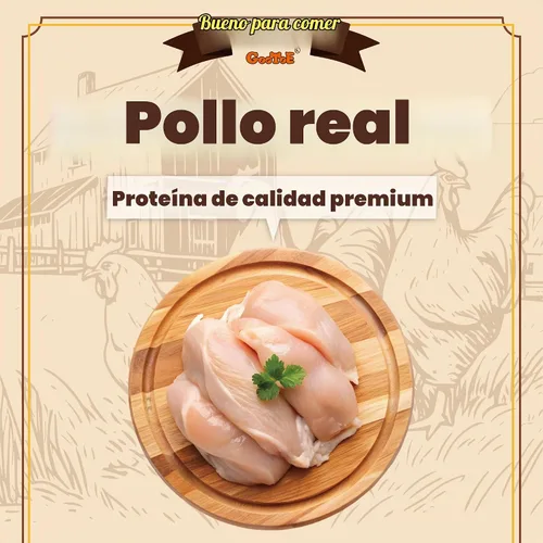 Vista 2 de Gootoe - Golosinas para perros, altas en proteínas, chips de pollo, 1 libra