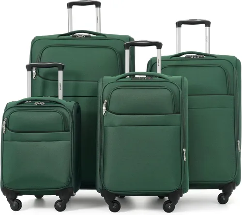 Vista 16 de Merax Equipaje Sets 2 piezas Hardshell 20&28 IN Maleta Set con bolsa de lona