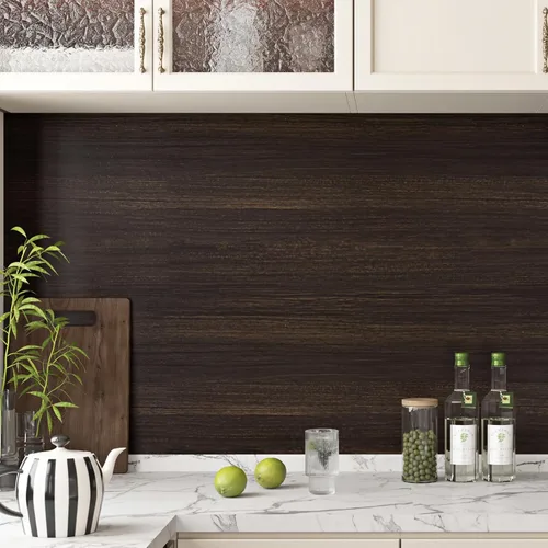 Vista 2 de Wallercity Deed - Papel de contacto de grano de madera marrón para encimeras, papel tapiz de madera para despegar y pegar para baño, cocina, vinilo