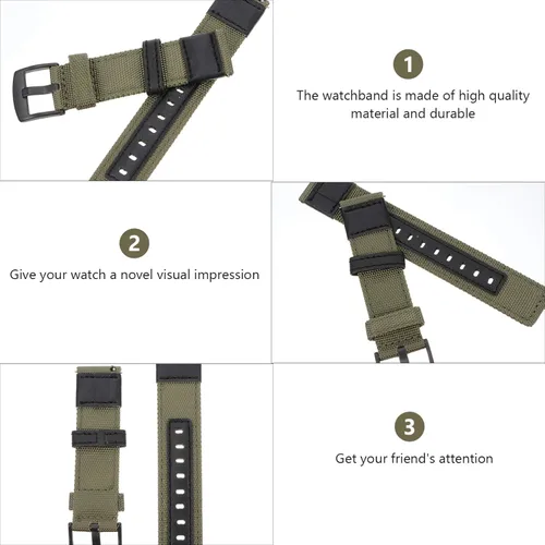 Vista 4 de Hemobllo Correa Smartwatch Band Braclets para hombres Correa para hombre Correa de reloj clásica Correa de pulsera para hombre Accesorios
