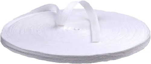 Vista 11 de Cinta de sarga de algodón de 54 yardas de 3/8 pulgadas de ancho (0.394 in) de ancho, cinta de sarga en espiga para manualidades, costura, ropa