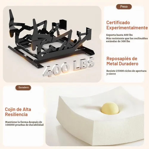 Vista 7 de Dresegmt Sofá reclinable, 2 vías multifunción manual de 3 plazas con portavasos, almacenamiento y puertos USB, moderno sofá multifuncional, sofá