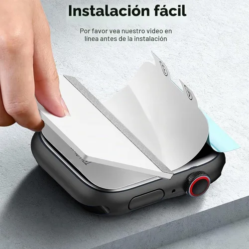 Vista 2 de Lamshaw - Protector de pantalla compatible con Baolubao Militar Smart Watch, [6 unidades] Película transparente de TPU de cobertura completa