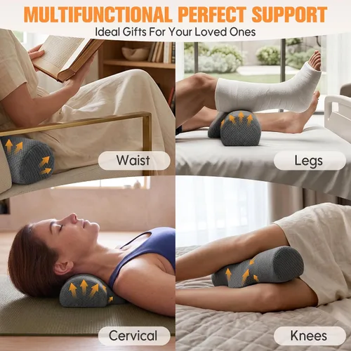 Vista 7 de Almohada del rollo del cuello para dormir, cuello cervical redondo