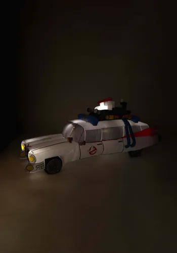 Vista 5 de Decoración Inflable Retro Ecto-1 de Ghostbusters para Halloween Multicolor