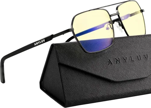 Vista 10 de ANYLUV Blue Light Glasses Men/Women, Blue Light Blocking Glasses, Computer Screen Blocker Eyes Protection Glasses