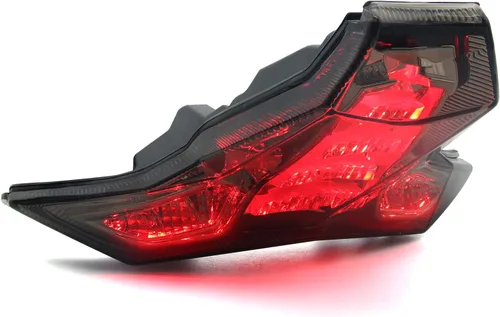Vista 6 de Luz Trasera LED Integrada Señal de Freno y Giro para KAWASAKI 2019-2023 ZX-6R(636)/2014-2024 Z1000 ZX-10R ZX-10RR (Lente Verde Menta)