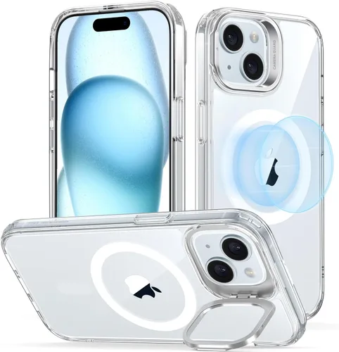 Vista 17 de ESR Funda para iPhone Air con soporte de almacenamiento, compatible con MagSafe, protección contra caídas de grado militar, funda magnética
