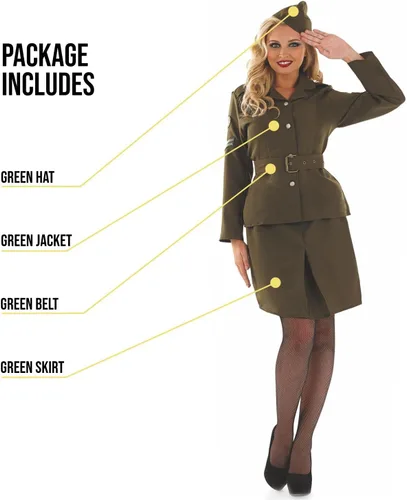 Vista 3 de Fun Shack Women 's WW2Army Girl