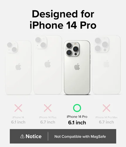 Vista 2 de Ringke Funda de silicona compatible con iPhone 14 Pro de 6.1 pulgadas, color morado oscuro