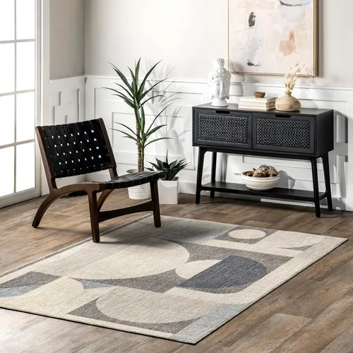 Vista 16 de Nuloom Aadhya - Alfombra geométrica de 2 x 8 pies para sala de estar, dormitorio, comedor, entrada, pasillo, color marrón claro