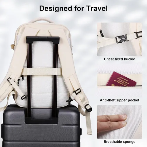 Vista 7 de HOMIEE Spirit Airlines - Mochila de viaje de 18 x 14 x 8 pulgadas, bolsa para artículos personales, equipaje de mano debajo del asiento, aprobada