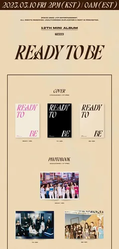 Vista 2 de TWICE - LISTO PARA SER (12º Mini Álbum) CD+Beneficio de Pre-Pedido+Póster Plegado (LISTO Ver.)
