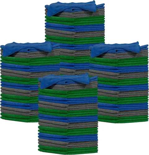 Vista 9 de Pinnacle Mercantile Paño de limpieza de microfibra – Toalla de microfibra grande de 16 x 16 pulgadas sin pelusa – Toalla de microfibra versátil