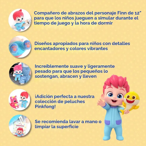 Vista 5 de Pinkfong Bebefinn Juguete de Peluche - 12" (30cm) Muñeco de Peluche Peluche Suave y Tierno para Niños Pequeños Juguete Bebefinn Perfecto