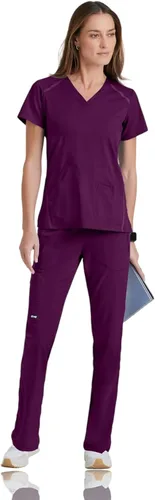 Vista 4 de Grey's Anatomy Impact Elevate Top para mujer Camiseta médica Extreme Comfort
