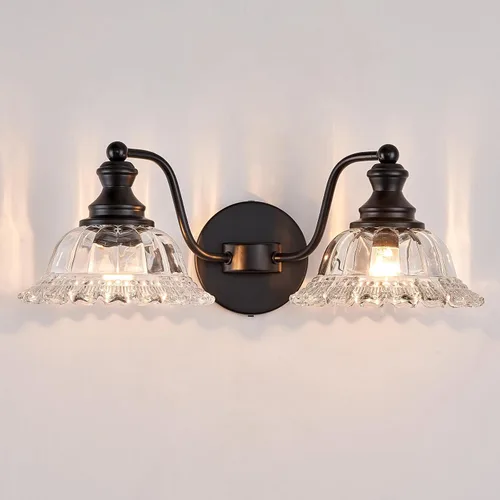 Vista 8 de XIEDUN Apliques de Pared Vintage Apliques de Pared de Latón 1 Luz Lámparas de Pared para Sala de Estar