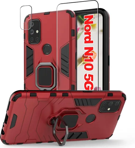 Vista 14 de Jusy Funda resistente a prueba de golpes compatible con Oneplus 8 0.18 oz con soporte de anillo giratorio [no compatible con Verizon y 8pro y 8T]