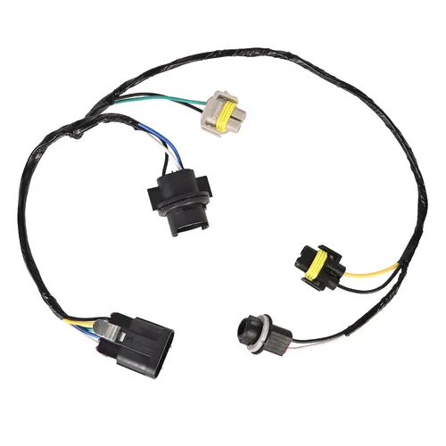 Vista 9 de Arnés de cableado de faros compatible con GMC Sierra 1500 2500 3500 2007-2014 reemplazo del conector de arnés de cableado de faros # 15841610