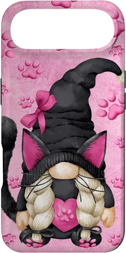 Vista 27 de Black Cat Halloween Gnome Decor Cute Pattern for Cat Mom Case for iPhone 17