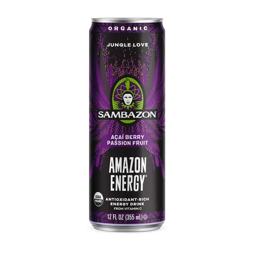 Vista 8 de Sambazon - Bebida energética orgánica baja en calorías de Amazon Acai, 12 onzas líquidas