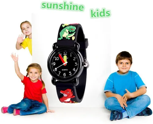 Vista 2 de Kids Gift Reloj impermeable de dibujos animados 3D para niñas, regalos para niñas de 3 a 8 años