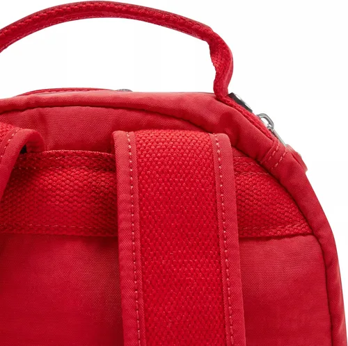 Vista 55 de Kipling Mochila pequeña Seoul para mujer, duradera, correas acolchadas para el hombro con funda para tableta, bolsa, Firma Emb, Mochila para tableta