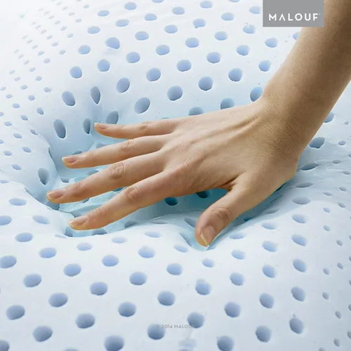 Vista 4 de Z ZONED GEL DOUGH - Almohada de espuma viscoelástica con infusión de gel, tamaño King, Mid Loft