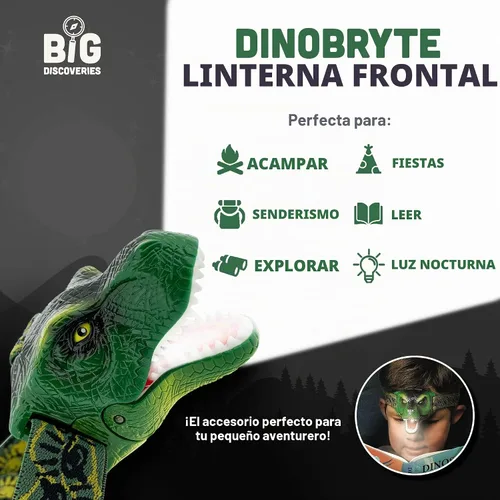 Vista 5 de Dinobryte linterna LED para cabeza