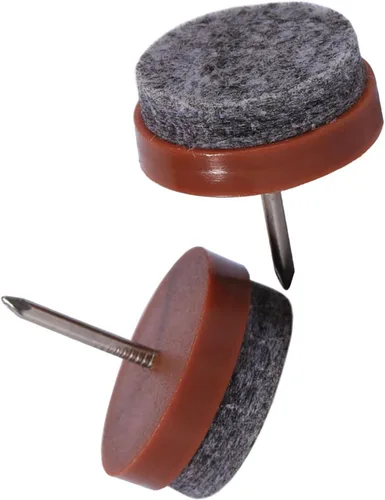 Vista 8 de Almohadillas redondas de fieltro resistentes para muebles, protectores de piso de madera dura para silla, mesa, escritorio, armario, sofá, sofá
