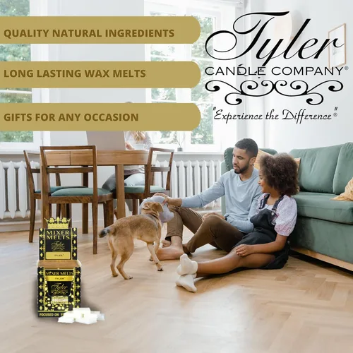 Vista 3 de Tyler - Mezclador de velas para derretir, aroma Diva, juego de 4 tartas de cera perfumada para calentadores de cera