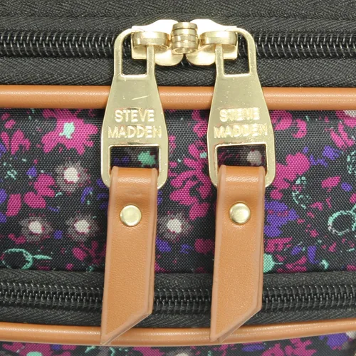Vista 6 de Steve Madden Designer Luggage Collection - Maleta ligera y expandible para hombres y mujeres, bolsa de transporte duradera de 20 pulgadas con ruedas