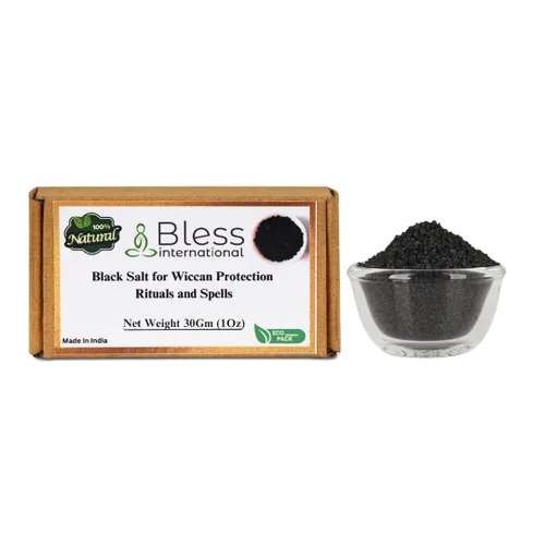 Vista 3 de Sal negra para rituales y hechizos de protección de Wicca, 1 oz