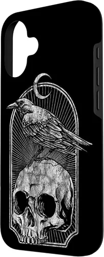 Vista 2 de Funda para iPhone 16 Skull Bull Horn Goth Gothic Ocult Emo Skeleton Ghost Case