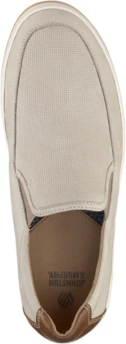 Vista 2 de Johnston & Murphy Mocasines venecianos con relieve para bolos para hombre Nubuck en relieve beige