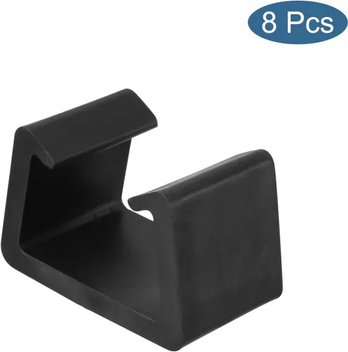 Vista 4 de PATIKIL Clips para muebles de patio, paquete de 8 abrazaderas de mimbre para muebles de ratán, sujetadores de silla de conexión fija para jardín al