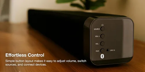 Vista 4 de iLive ITBSW222B Barra de sonido Bluetooth de 32 pulgadas con subwoofer inalámbrico