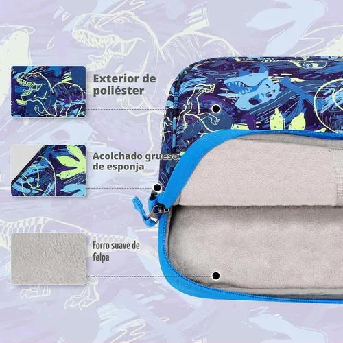 Vista 3 de Choco Mocha Funda de transporte para tablet Fire HD 8 10 para niños Bola azul 12.5inch