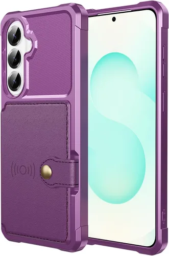 Vista 39 de Funda para Samsung Galaxy S21 Ultra con tarjetero, compatible con soporte magnético para automóvil, resistente a los golpes, resistente, suave, TPU