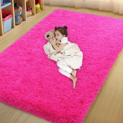 Vista 67 de qulint Alfombra negra para dormitorio, alfombra de área pequeña de 2 x 3 pies para habitación de niños, alfombra suave y mullida para sala de estar