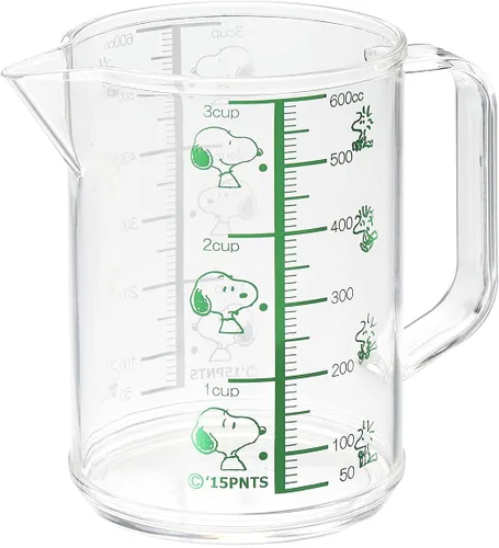 Vista 6 de Taza medidora OSK MC-1, Taza medidora Rilakkuma, Pequeña, 7.8 fl oz (200 ml), Fabricada en Japón, Graduada, Para agua hirviendo, Con asa, Linda