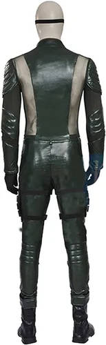 Vista 6 de Hot TV Series - Disfraz de arquero verde con accesorios para hombre, disfraz de Halloween