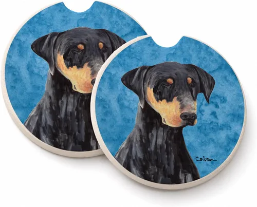Vista 76 de Caroline's Treasures SS4767-BUCARC - Juego de 2 portavasos para automóvil, diseño de bulldog inglés, absorbentes para automóvil, portavasos