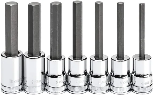 Vista 11 de GEARWRENCH 7 Pc. Juego de llaves de vaso hexagonal de longitud media de 3/8 pulgadas, métricas - 82546
