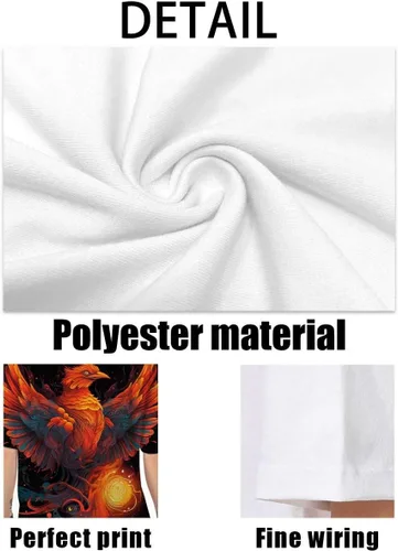 Vista 3 de Cndiyike Camisetas de manga corta con estampado 3D para hombre