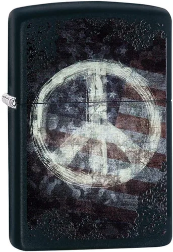 Vista 56 de Zippo encendedores con la bandera de EE. UU.