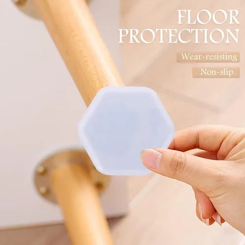 Vista 6 de Housoutil Protectores 8pcs Glide Pad Abs Funda protectora a prueba de agua Alfombra blanca