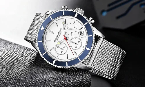 Vista 2 de TIME WARRIOR Relojes Aimimo 2021 de cuarzo elegante para hombre, analógico, Oro, Movimiento de cuarzo